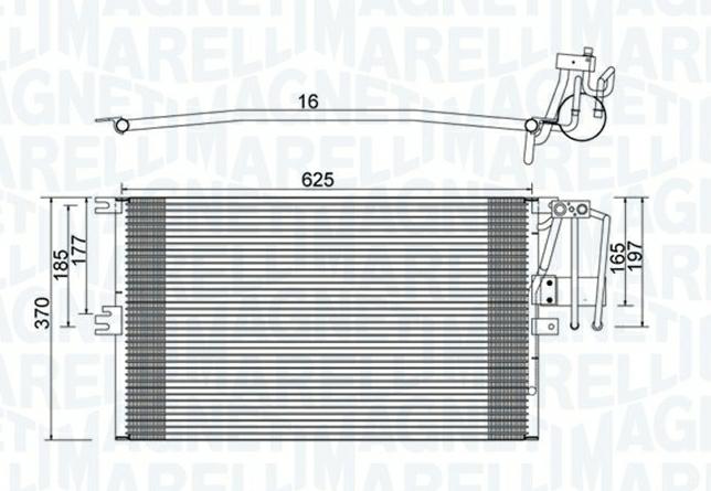 CONDENSATORE RADIATORE ARIA CONDIZIONATA PER OPEL VECTRA B